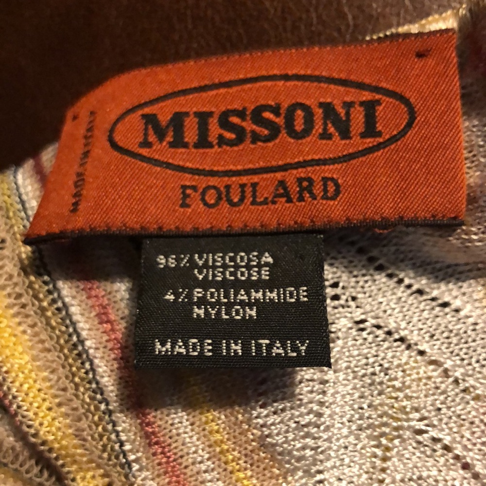 Missoni Italian scarf - Picture 2 of 8
